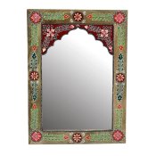 Vggspegel DKD Home Decor Multicolour Blommig 41 x 2 x 56 cm