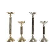 Kandelaber DKD Home Decor Aluminium 10 x 10 x 31,5 cm Modern (2