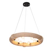 Taklampa DKD Home Decor Brun Snre (51 x 51 x 10 cm) (47 X 47 X