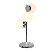 Bordslampa DKD Home Decor 26 x 26 x 59 cm Glas Silvrig Metall Vi