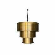 Taklampa DKD Home Decor Gyllene Jrn (42 x 42 x 41 cm)