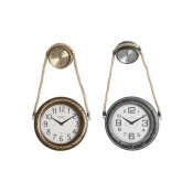 Vggklocka DKD Home Decor 28,5 x 8 x 50 cm Glas Jrn Vintage (2