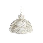 Taklampa DKD Home Decor 38 x 28 x 24 cm Gyllene Vit Jrn 50 W