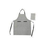 Frklde med ficka DKD Home Decor 70 x 1 x 85 cm Gr Bomull Vit