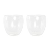 Glasset DKD Home Decor Transparent Glas Borosilikatglas 250 ml