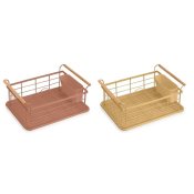 Torkstll DKD Home Decor Metall Terrakota n Gul polypropen (44 x