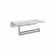 Toalettrullehllare DKD Home Decor 18 x 9,7 x 7,5 cm Silvrig Ros