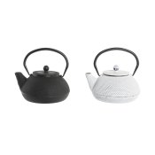 Tekanna DKD Home Decor Svart Rostfritt stl Vit (2 antal)