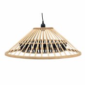 Taklampa DKD Home Decor Brun Bambu 50 W (60 x 60 x 21 cm)
