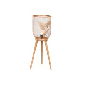 Bordslampa DKD Home Decor Gyllene Metall Brun 220 V 50 W Furu (3