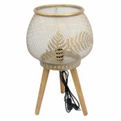 Bordslampa DKD Home Decor Gyllene Metall Tr (33 x 33 x 51 cm)