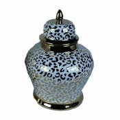 Keramikskl DKD Home Decor Porslin Gyllene Vit Kolonial (22 x 22