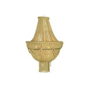 Taklampa DKD Home Decor Gul Brun Metall Tr MDF 40 W 50 x 50 x 7