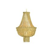 Taklampa DKD Home Decor Metall Brun Gul 40 W Tr MDF (40 x 40 x