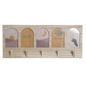 Kapphngare DKD Home Decor 56 x 5 x 23,5 cm Naturell Multicolour