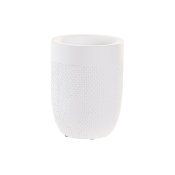 Glas DKD Home Decor Vit Cement 8 x 8 x 10,5 cm
