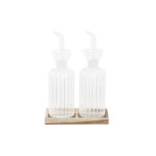 Set med olja och vinger DKD Home Decor 250 ml 14 x 7,5 x 21 cm