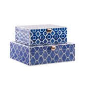 Smyckeskrin DKD Home Decor Bl Marinbl Tr 24 x 20 x 8 cm (2 an