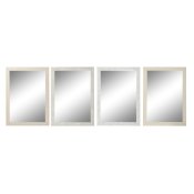 Vggspegel DKD Home Decor Elfenben 70 x 2 x 97 cm (4 antal)