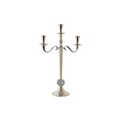 Kandelaber DKD Home Decor 30 x 12 x 46 cm Silvrig Aluminium Krom