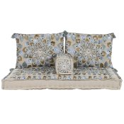 Trdgrdssoffa DKD Home Decor Bl Beige 155 x 76 x 65 cm 150 x 7
