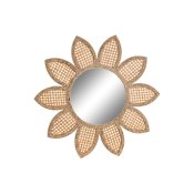 Vggspegel DKD Home Decor Brun Naturell Sol Tropiskt 60 x 2 x 60