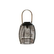 Solcellslampa DKD Home Decor Brun Svart Bambu Rattan 22 x 22 x 3