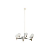 Taklampa DKD Home Decor 83 x 83 x 128 cm Glas Svart Gyllene Meta