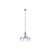 Taklampa DKD Home Decor 50 x 50 x 144 cm Glas Gyllene Metall 50