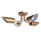 Taklampa DKD Home Decor Gyllene Metall 50 W 70 x 70 x 20 cm
