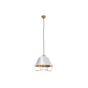 Taklampa DKD Home Decor Vit Gyllene PVC Metall 50 W 38 x 38 x 32