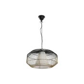 Taklampa DKD Home Decor 42 x 42 x 23 cm Svart Gyllene Jrn 50 W