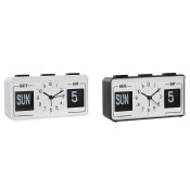 Vckarklocka DKD Home Decor Vit Svart PVC 17 x 5 x 9 cm (2 antal