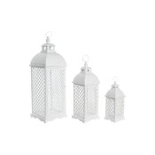 Gatlykta DKD Home Decor 24 x 24 x 74 cm Antikbehandlad Glas Meta