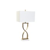 Bordslampa DKD Home Decor 40 x 23 x 79 cm Gyllene Metall Vit Mar