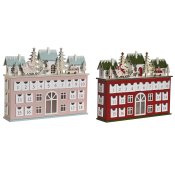 Adventskalender DKD Home Decor Tr 37,5 x 8,5 x 31 cm (2 antal)