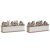 Adventskalender DKD Home Decor Tr 45 x 11 x 23 cm (2 antal)