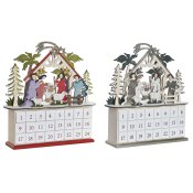 Adventskalender DKD Home Decor Tr 34 x 8,5 x 36,5 cm (2 antal)