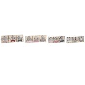 Hngdekoration DKD Home Decor Rd Rosa Tr 23 x 1,5 x 9 cm (6 De