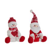 Julgranskula DKD Home Decor Vit Rd 24 x 14 x 30,5 cm (2 antal)