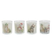 Ljus DKD Home Decor Vit 5 x 5 x 6 cm (4 antal)