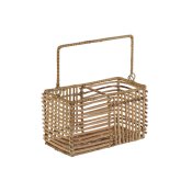 Bestickkorg DKD Home Decor Brun Jrn 20 x 10 x 12 cm