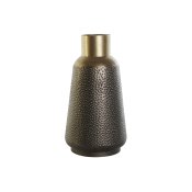 Vas DKD Home Decor Gr Gyllene Mrkgr Metall Modern 25 x 25 x 4