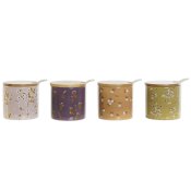 Sockerstrare DKD Home Decor Grn Rosa Senap Lila Bambu Dolomite