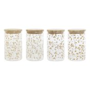 Burk DKD Home Decor Bambu Borosilikatglas Shabby Chic 1 L 10 x 1