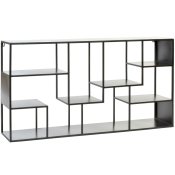 Bokhylla DKD Home Decor Svart Metall 120 x 20 x 60 cm