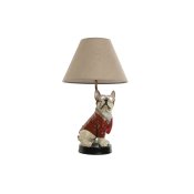 Bordslampa Home ESPRIT Vit Rd Metall Harts 50 W 220 V 26 x 26 x