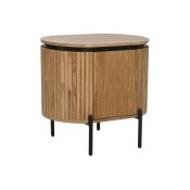 Nattduksbord Home ESPRIT Naturell Metall Paulowniatr 60 x 43 x