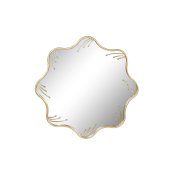 Vggspegel Home ESPRIT Gyllene 73 x 2 x 73 cm