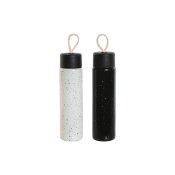 Termoflaskan Home ESPRIT Vit Svart 350 ml (2 antal)